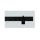 Egysoros Square Line profil, fekete 300 cm