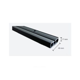   Egysoros fekete mennyezeti függönysín, 120 cm (szerelékcsomaggal)