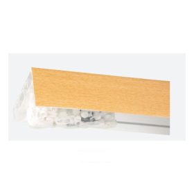   Egysoros bükk előlapos mennyezeti függönysín, 120 cm (szerelékcsomaggal)