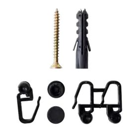 Tartozékcsomag 2-3sor mennyezeti sínhez fekete 300-400cm