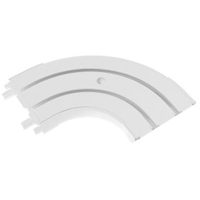 Lezáróív 2 soros mennyezeti sínhez, fehér, 2 db/csomag