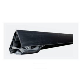   Kétsoros fekete előlapos mennyezeti függönysín, 120 cm (szerelékcsomaggal)