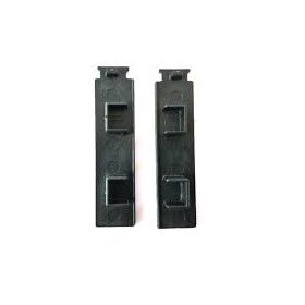 Végzáró 2 soros mennyezeti sínhez, fekete, 2 db/csomag