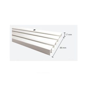   Háromsoros fehér mennyezeti függönysín, 120 cm (szerelékcsomag nélkül)