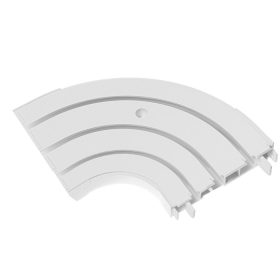 Lezáróív 3 soros mennyezeti sínhez, fehér, 2 db/csomag