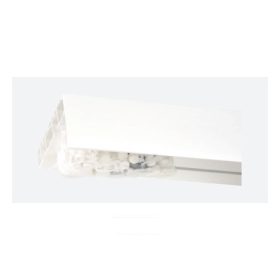   Háromsoros fehér előlapos mennyezeti függönysín, 120 cm (szerelékcsomaggal)