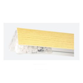   Háromsoros natúr előlapos mennyezeti függönysín, 120 cm (szerelékcsomaggal)