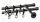 Függönykarnis 16 mm EUROPA 2 sor, fekete, 200 cm