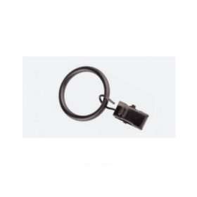 Fekete karika szilikonbetéttel+csipesz 19 mm ,10db/cs