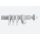 Függönykarnis 28 mm Filigrano 1 sor Fehér 240 cm