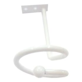 Fehér függönykikötő malacfarok 15 cm, 2db/csomag