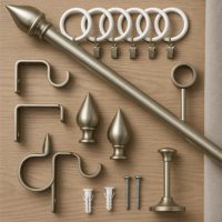 Függönykarnisok, vitrázsrudak, kávéházi karnisok